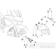6.03 Přední světlo a blinkry - Gilera Runner 50 PureJet Race CH 2006 (ZAPC46200)