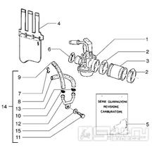 T16 Karburátor - Gilera Runner 50 do roku 1999 (ZAPC14000)