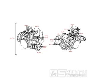 E08 Vstřikovací jednotka - Kymco Xciting 250i AFI