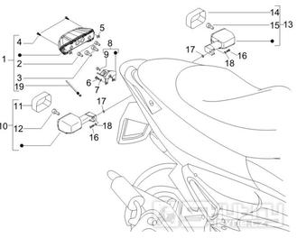 6.04 Zadní světlo a blinkry - Gilera Runner 200 VXR 4T LC Race 2006 (ZAPM46400)