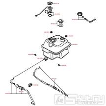 F10 Nádrž / Palivový kohout - Kymco DJ 50 S KG10B