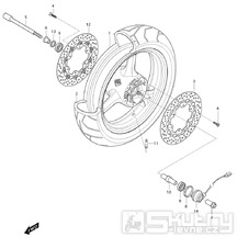 41 Přední  kolo - Hyosung GV 650i E