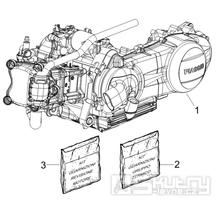 1.02 Motor, těsnění motoru - Gilera Runner 200 ST 4T LC 2008-2011 (ZAPM46401)