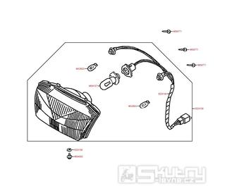 F01 Přední světlomet - Kymco DJ 50