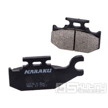 Brzdové destičky Naraku organické pro Yamaha YXR 660 a YFM 700 Raptor