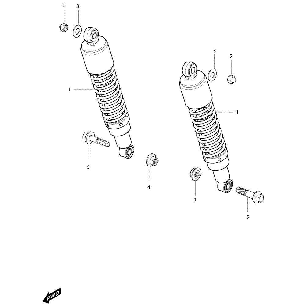 49 Zadní tlumiče - Hyosung GV 650i E