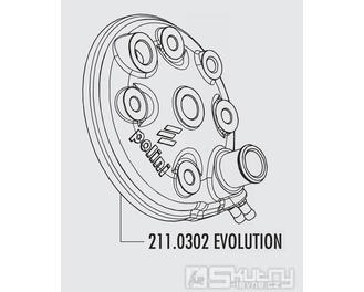 Hlava válce Polini Evolution - Minarelli AM6 - Ø 40,2 mm