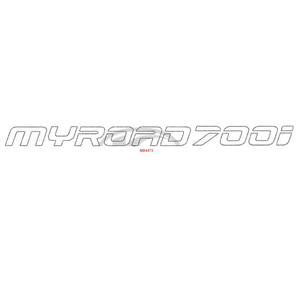 F25 Samolepky / Fixy pro opravu laku - Kymco MyRoad 700i ABS SAADAB