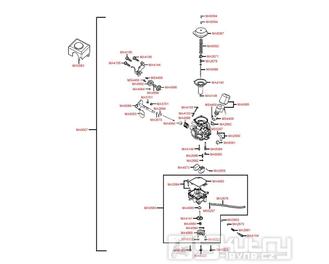 E09 Karburátor - Kymco Yager 50 GT