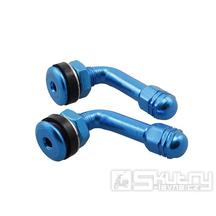Barevný ventilek pneumatiky 90° - modrý 2ks