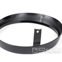 Rámeček světlometu Moto Nostra černý lesklý pro Vespa GTS, GTV E4