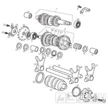 65.18 Převodovka - Gilera SMT 50 D50B0 od roku 2005 (ZAPABB01)