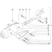 1.42 Výfuk - Gilera Runner 200 VXR 4T LC Race 2005-2006 (ZAPM46200)