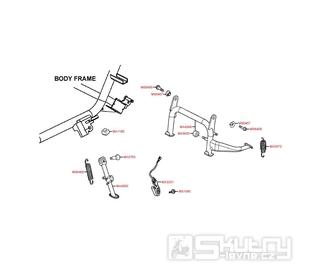 F15 Hlavní stojan / boční stojan - Kymco Xciting 250