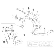 2.25 Hlavní stojan - Gilera Runner 125 ST 4T LC 2008-2012 (ZAPM46301)