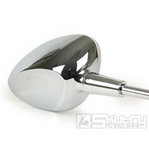 Zrcátko Moto Nostra Shorty pravé pro Vespa GTS HPE (od 2019), Sprint, Primavera, chrom