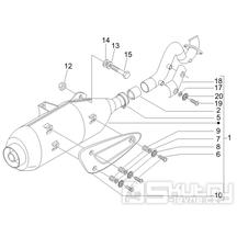 1.42 Výfuk - Gilera Runner 125 "SC" VX 4T 2006-2007 (ZAPM46100)