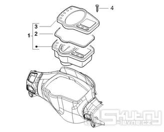 3.02 Tachometr - Gilera Runner 50 PureJet 2005-2006 UK (ZAPC46200)