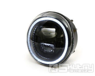 Přední LED světlo Moto Nostra HighPower, černý reflektor, Vespa GT, GTL, GTS, GTS Super do 2018