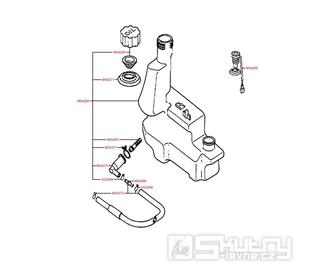 F12 Olejová nádrž - Kymco KB 50 , Fever 2 50, Meteorit KB 50