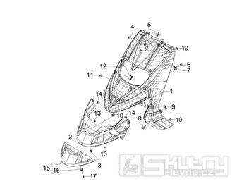 2.26 Přední plast, kapotáž - Gilera Stalker 50 2T 2008-2011 (ZAPC40100, ZAPC40101)