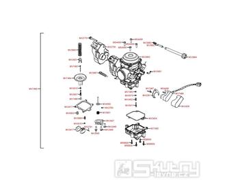 E11 Karburátor kompletní - Kymco Maxxer 400
