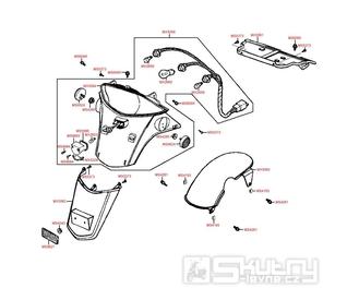 F18 Zadní světlo / Zadní blatník - Kymco Dink 125 (Bet & Win)