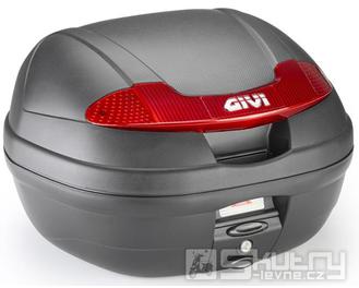 Kufr GIVI černý s červenými odrazkami E 340N2 - objem 34 litrů