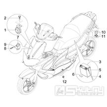 6.05 Baterie, houkačka, relé - Gilera Runner 50 PureJet ST 2008 (ZAPC46200)