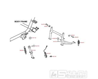 F15 Hlavní stojan / boční stojan - Kymco Xciting 500