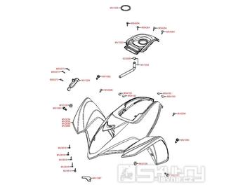 F05 Přední plast - Kymco Maxxer 300 Wide MMC