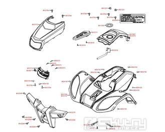 F05 Přední kapotáž - Kymco MXU 50