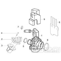 1.39 Karburátor - Gilera Stalker 50 2T 2008-2011 (ZAPC40100, ZAPC40101)