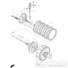 FIG14 Spojka - Hyosung GV 125M C Aquila