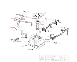 F10 Nádrž - Kymco Xciting 500i R ABS