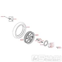 F07 Přední kolo / Přední brzda - Kymco Super 8 125 Big Tyre KL25SF