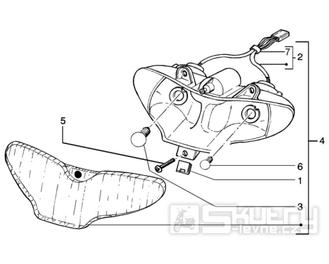 T45 Přední světlo - Gilera Runner Purejet 50 1998-2005 (ZAPC36100)