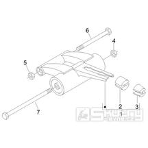 4.01 Uložení motoru - Gilera Runner 50 PureJet ST 2008 (ZAPC46200)