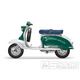 Sedlo BGM PRO Pegasus nýtované se štítkem, modré, pro Lambretta LI, LI S, SX, TV, DL, GP