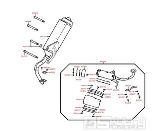 F14 Výfuk - Kymco Grand Dink 125 E3