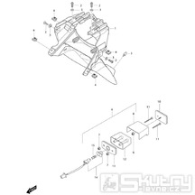 FIG45 Zadní blatník a osvětlení SPZ - Hyosung GT 250i NE