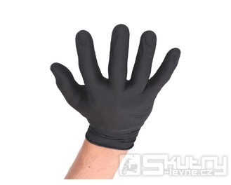 Ochranné rukavice černé velikosti. 10 (L) - balení po 100 kusech