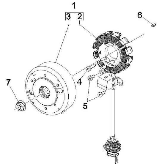 1.21 Magneto dobíjení - Gilera Runner 50 SP 2007 (ZAPC461000)