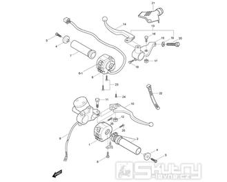 FIG40 Gripy / Přepínače - Hyosung GV 125M C Aquila