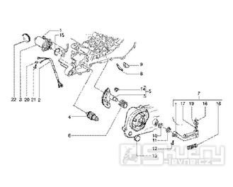 T12 Startér motoru, nakopávací páka - Gilera Runner 125 FX DT 2T LC (ZAPM0700...)