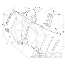 2.30 Předkolenní plast - Gilera Fuoco 500ccm 4T-4V ie E3 LT od 2013 (ZAPM83100...)