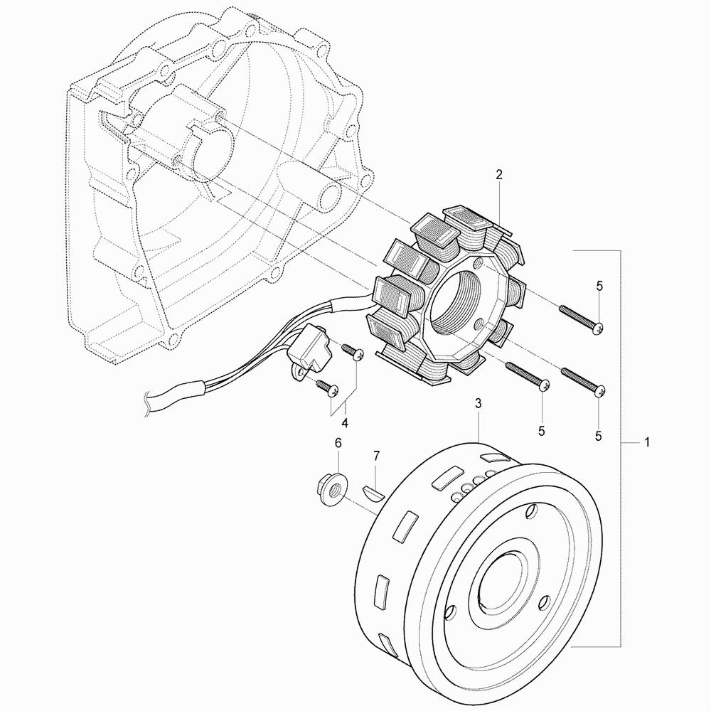 18 Magneto dobíjení - Hyosung GV 125M Aquila E3