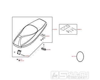 F09 Sedačka / Nářadí - Kymco DJ 50 S KG10B