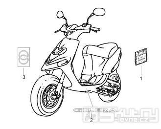 2.38 Samolepky, loga - Gilera Stalker 50 2T 2007-2008 (ZAPC40100)