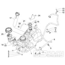 2.47 Palivová nádrž - Gilera Fuoco 500ccm 4T-4V ie E3 LT od 2013 (ZAPM83100...)